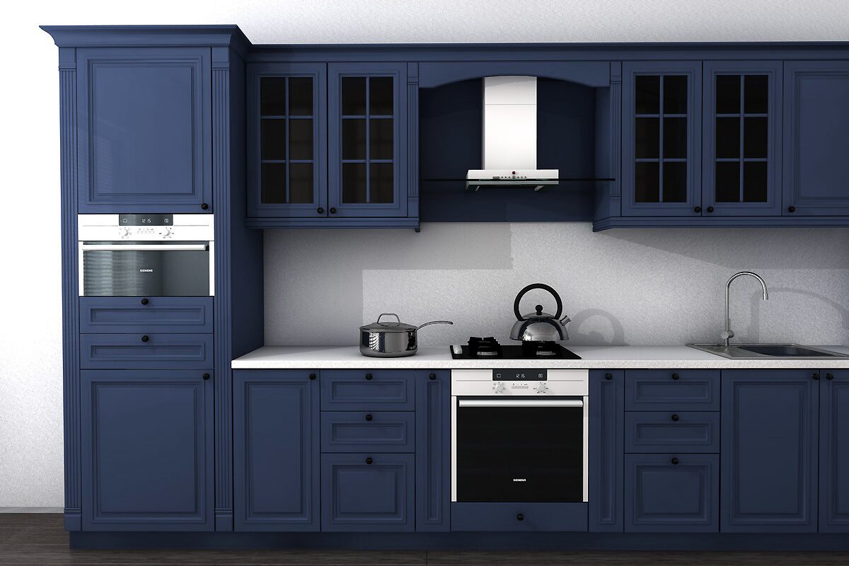 Темно Синяя Кухня