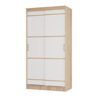 "Сакура" шкаф-купе 1,14м (1140х2216х610) дуб сонома/белый